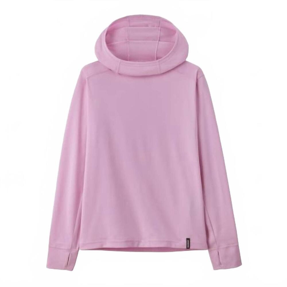 NEW PATAGONIA kids' capilene silkweight hoody in dragon purple
